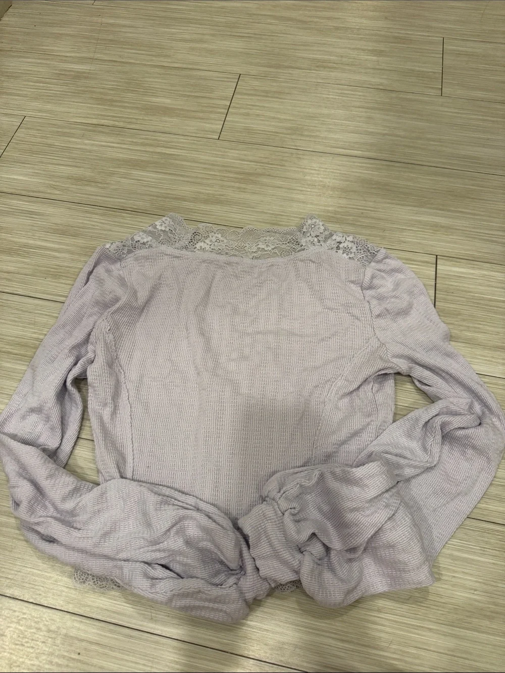 Free People Run with Me Cropped Cardigan Purple Lace